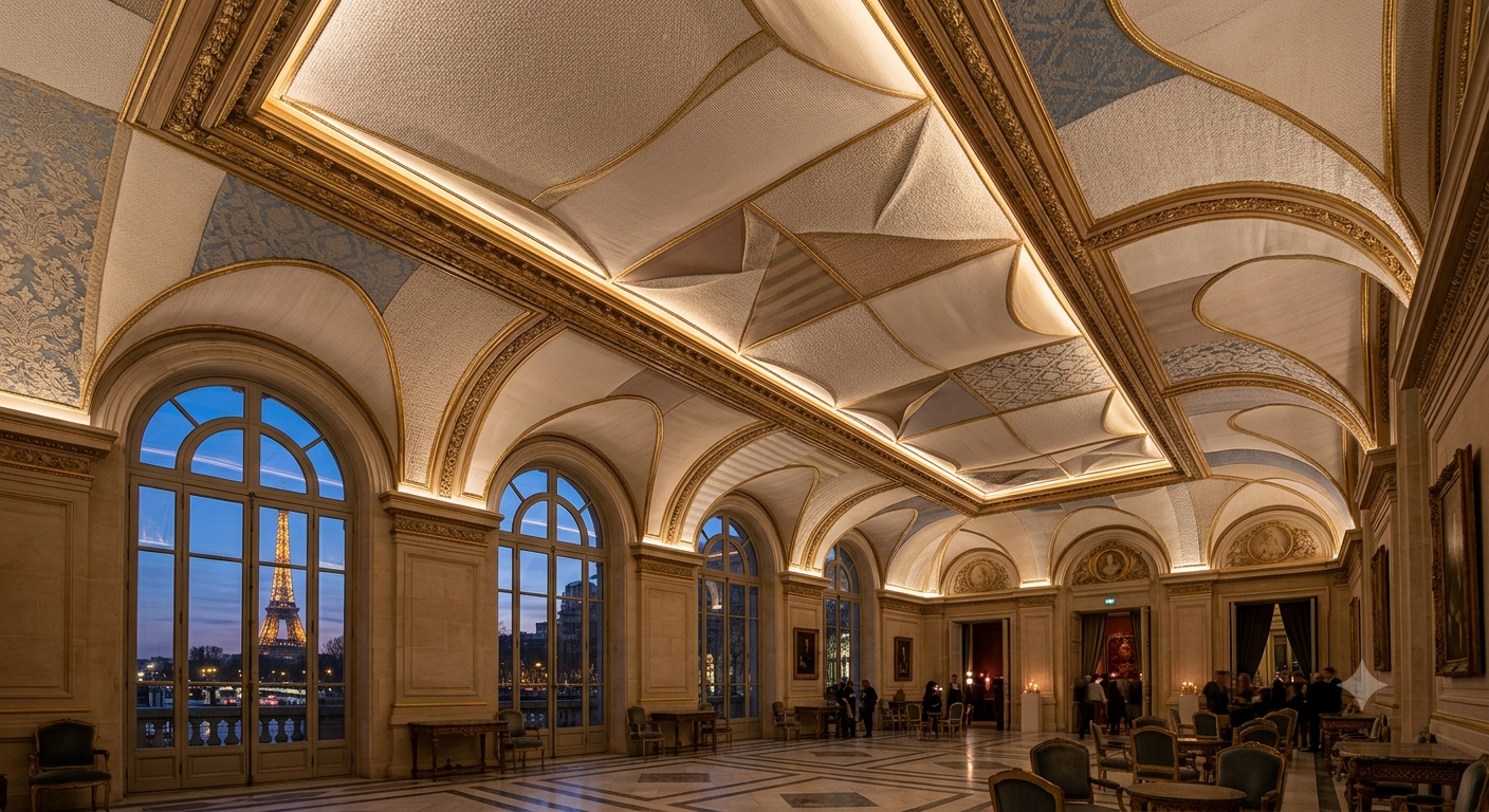 French Textile Ceiling